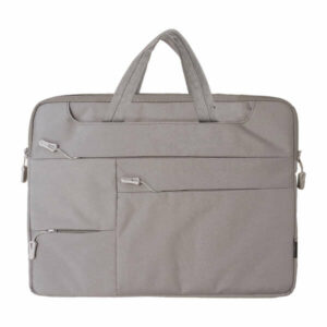 Dohe Laptop Briefcase 15.6" - Numerosi scomparti - Chiusura a zip - Poliestere impermeabile - Colore Grigio